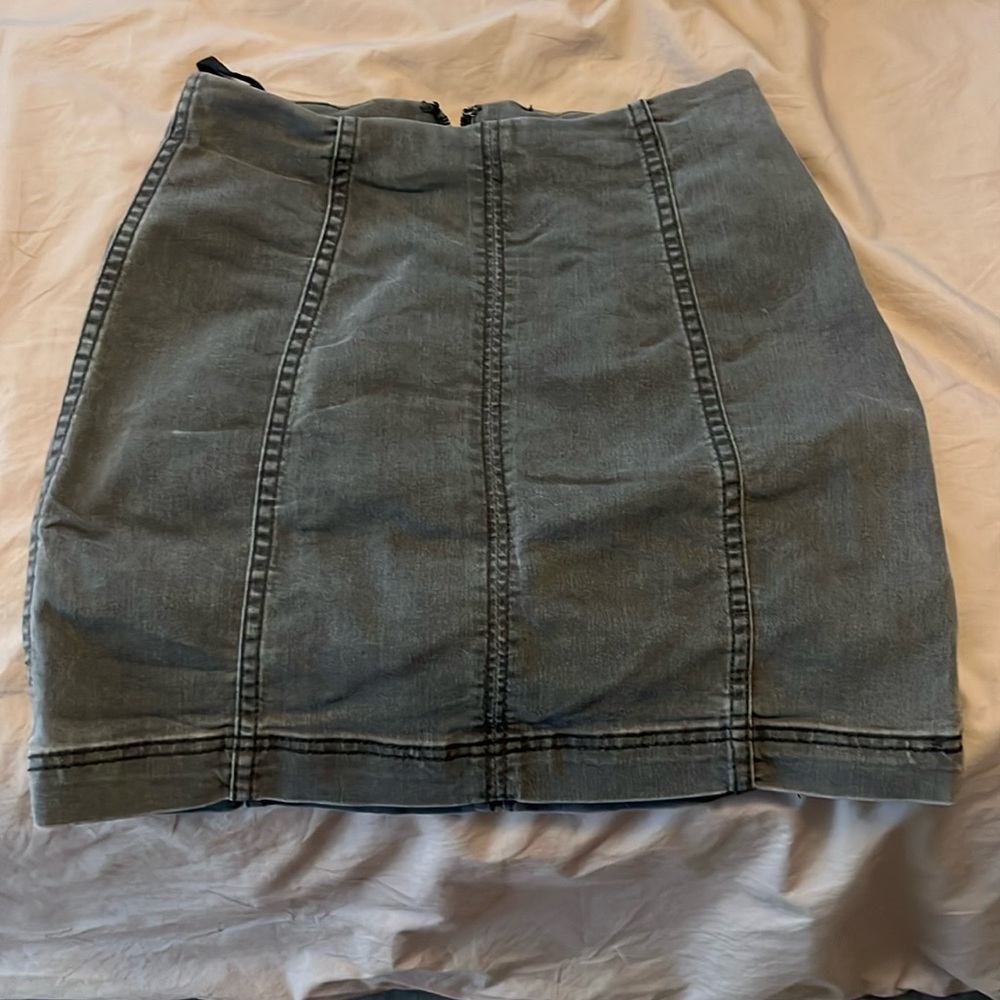 Free people gray skirt size xs